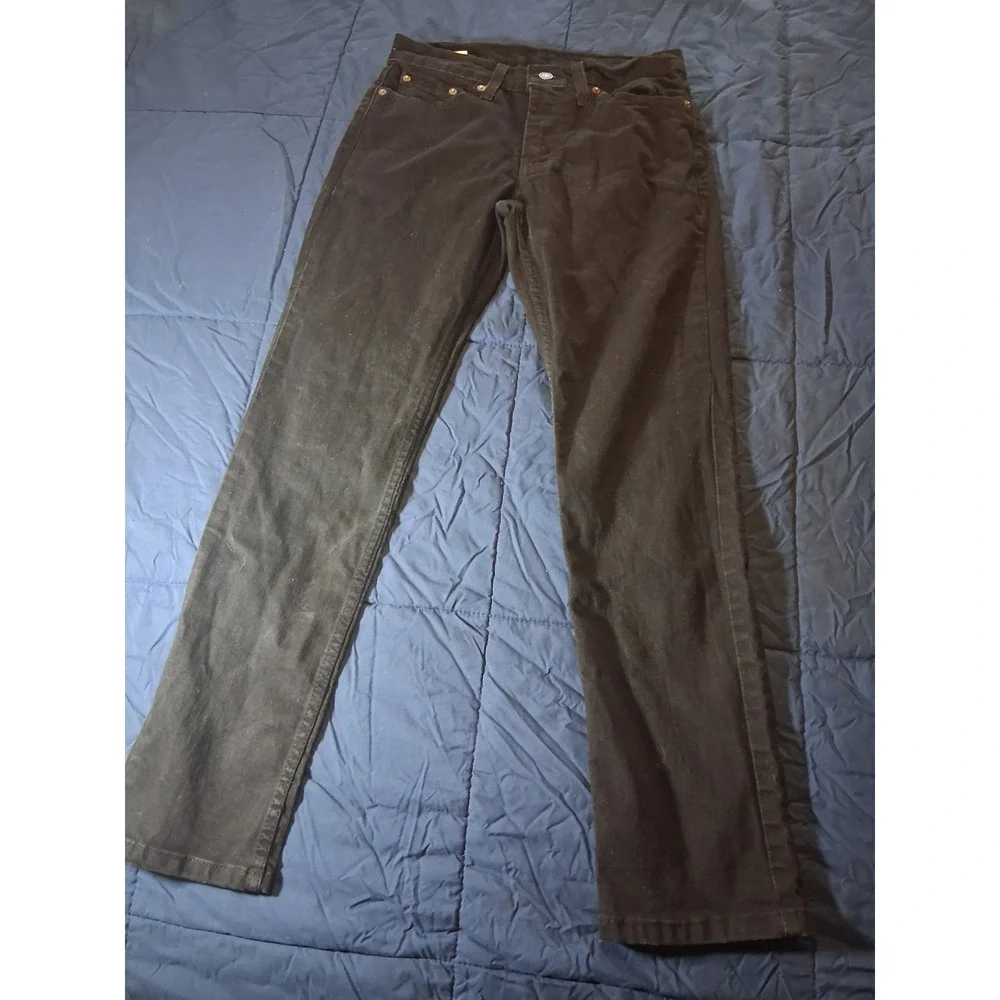 Levi's 511 Slim Fit Black jeans Pants Mens‎ W29 L30 04511-2302